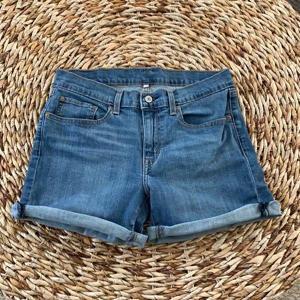 Levi Classic Denim Rolled Cuff Denim Short sz 30